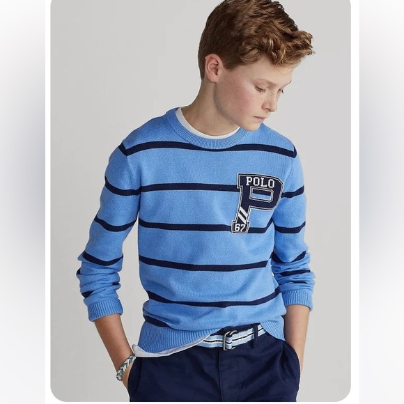 Ralph Lauren Classic Sweater crewneck Letter Sweater - Picture 3 of 11